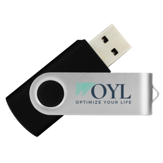 Optimize Your Life Organizer Guided PDF Workbook USB Flash Drive