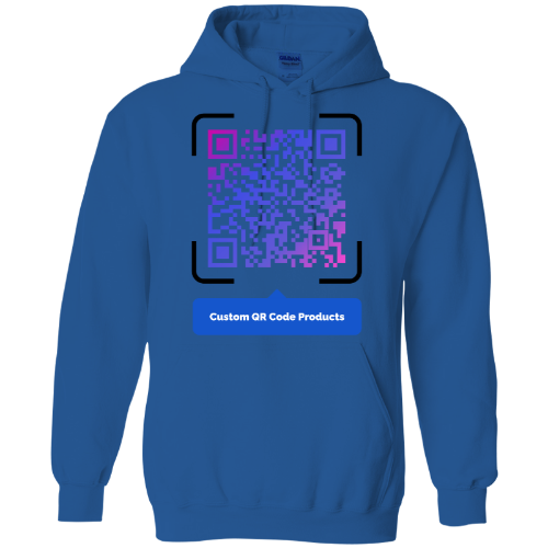 Custom Premium Hoodie with your personalized QR Code - Unisex Heavy Blend