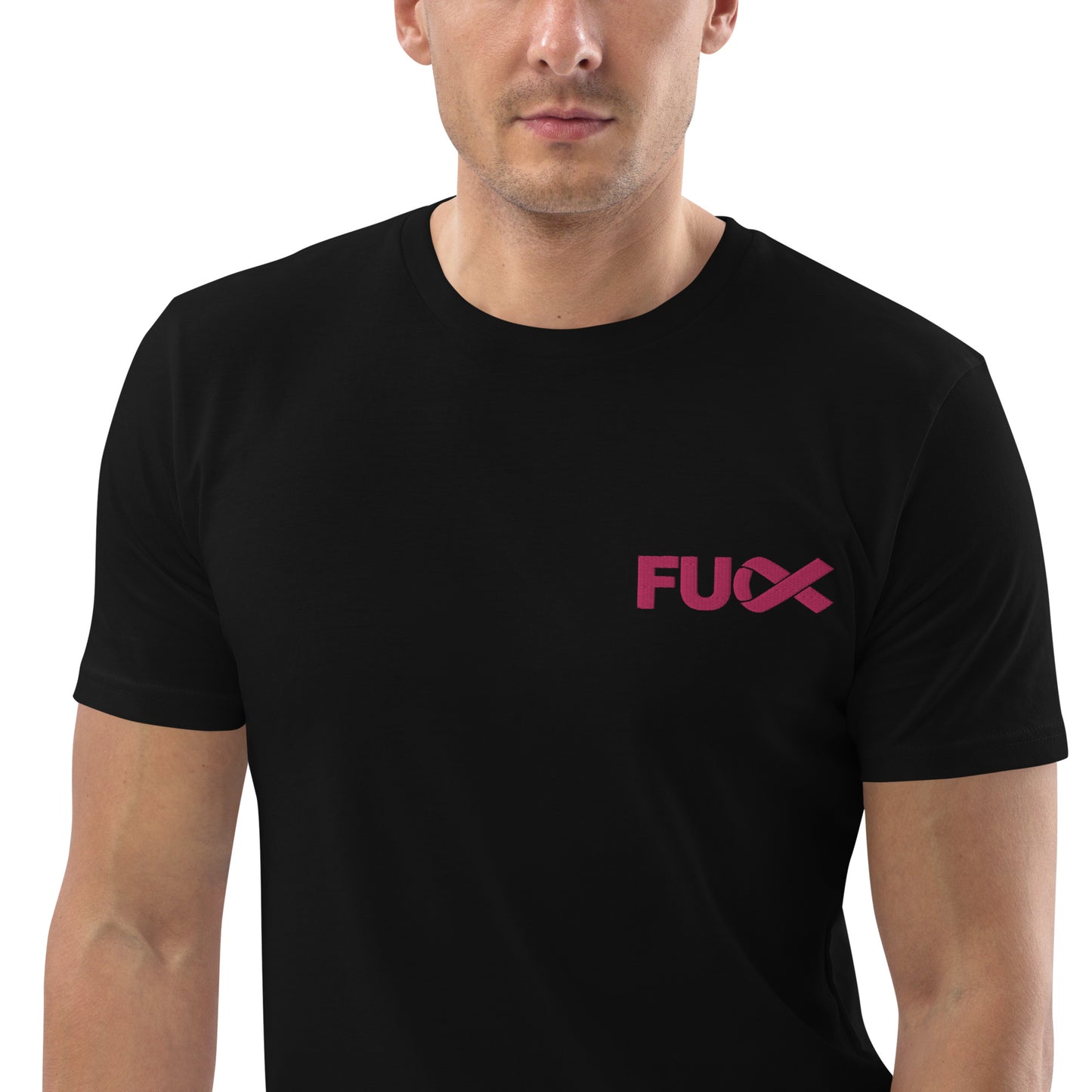 FU Cancer Unisex organic cotton t-shirt Emroidered (Fuck Cancer)